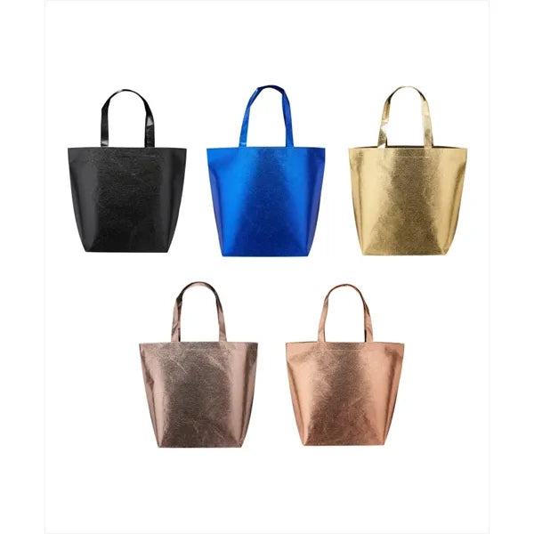 Union Printed - New Castle Non-woven Metallic Tote Bags