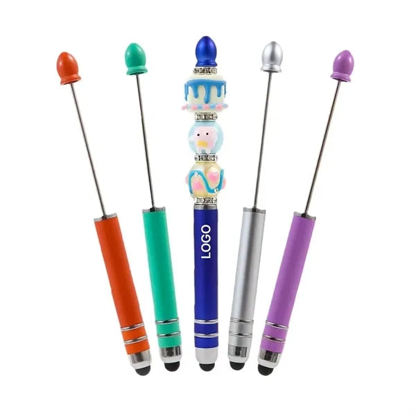 Beadable DIY Customizable Craft Pens with Black Ink