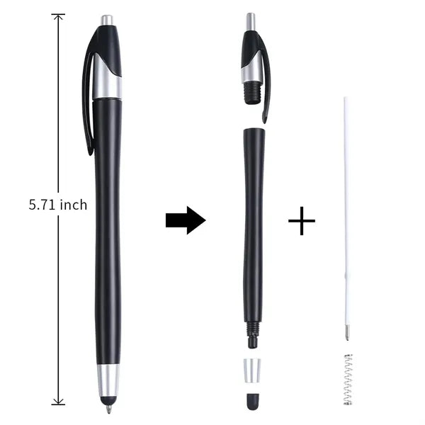 2-In-1 Stylus Pens Office Ballpoint School Supplies
