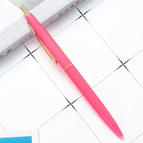 Click Ballpoint Pen Plastic School Office Supplies