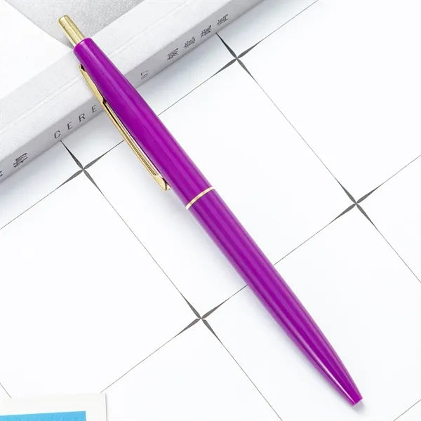 Click Ballpoint Pen Plastic School Office Supplies