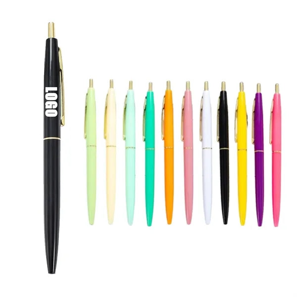 Click Ballpoint Pen Plastic School Office Supplies