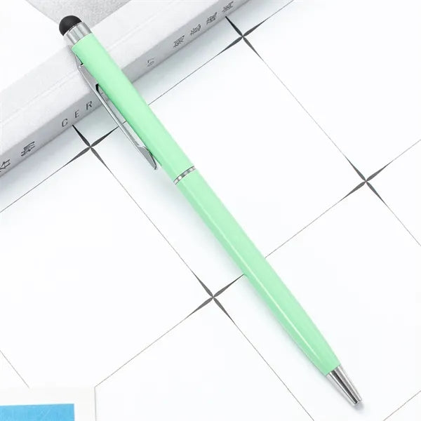 2 in 1 Stylus Pens Custom Ballpoint Office Supplies