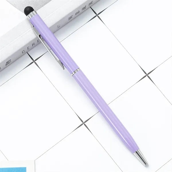 2 in 1 Stylus Pens Custom Ballpoint Office Supplies