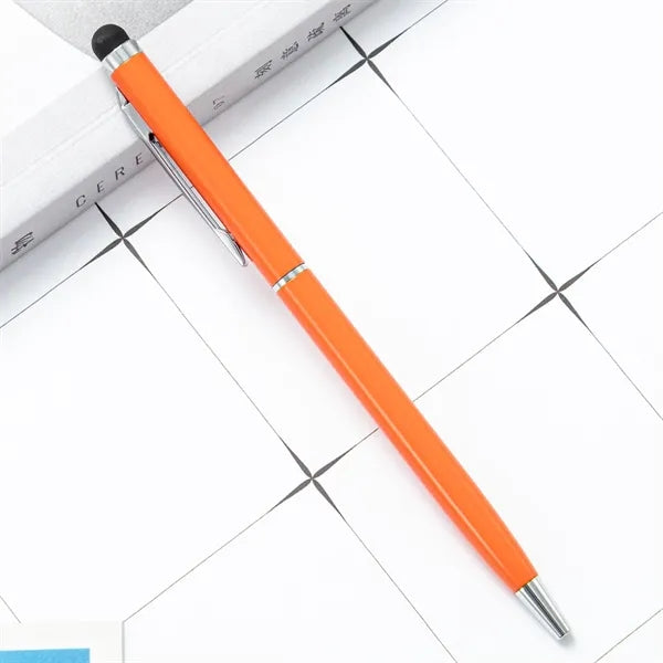 2 in 1 Stylus Pens Custom Ballpoint Office Supplies