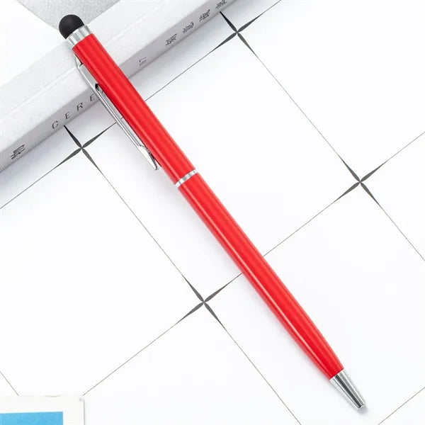 2 in 1 Stylus Pens Custom Ballpoint Office Supplies