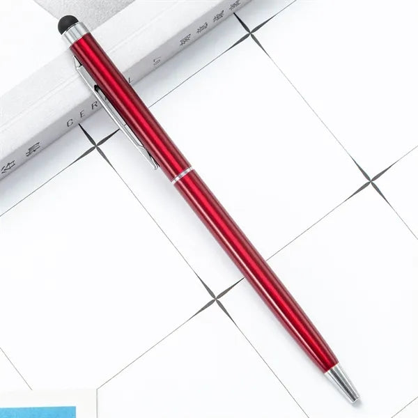 2 in 1 Stylus Pens Custom Ballpoint Office Supplies