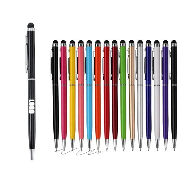2 in 1 Stylus Pens Custom Ballpoint Office Supplies