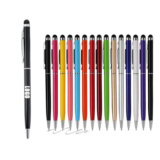 2 in 1 Stylus Pens Custom Ballpoint Office Supplies