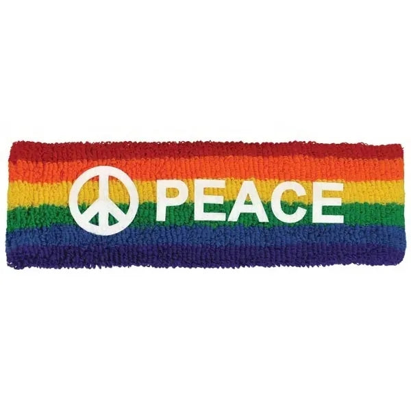 Terry Rainbow Pride Headband w/ Transfer or Applique