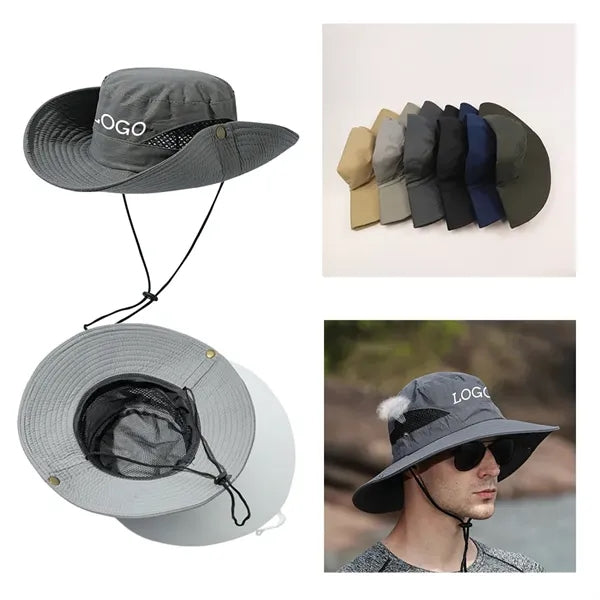 Men's UV Protection Foldable Wide Birm Fishing Hat