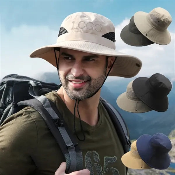 Men's UV Protection Foldable Wide Birm Fishing Hat