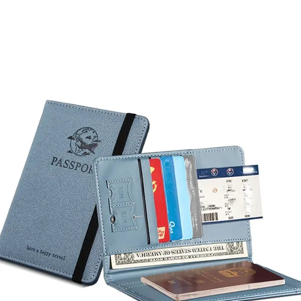 Passport Holder Wallet Travel With Card Storage