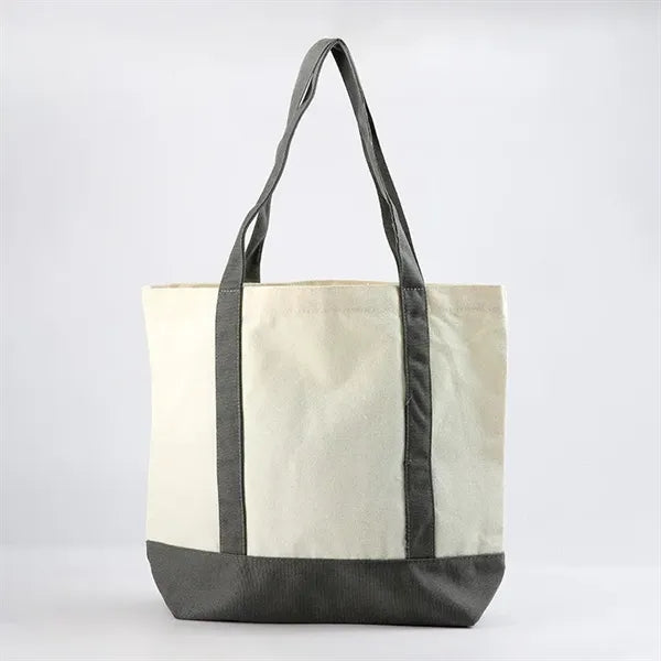 12 Oz Canvas Two-Tone Tote Bag