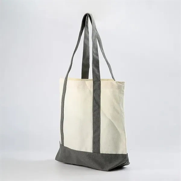 12 Oz Canvas Two-Tone Tote Bag