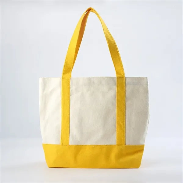 12 Oz Canvas Two-Tone Tote Bag