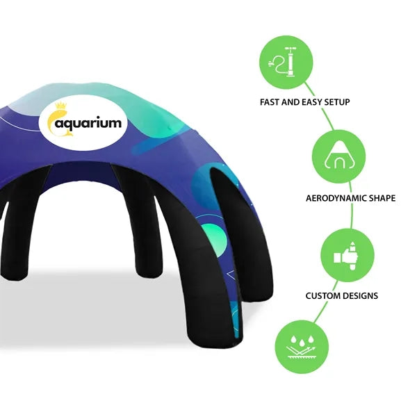 33' Custom Inflatable Spider Tent with 6 legs with Canopy