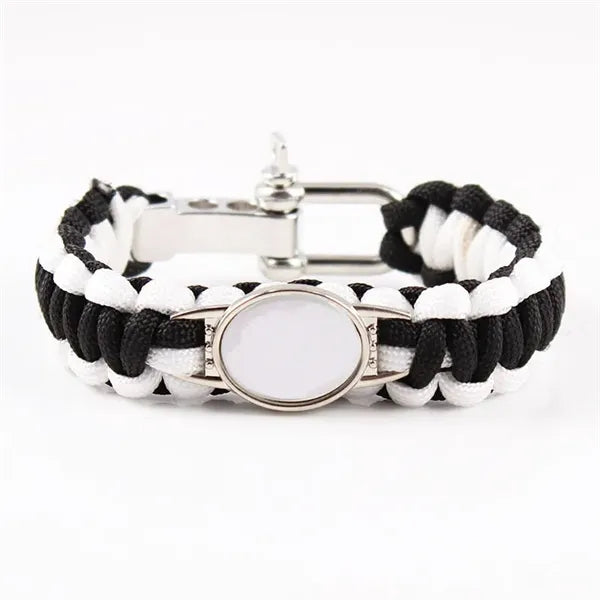 Adjustable Hand-Woven Parachute Bracelet for Sports Teams