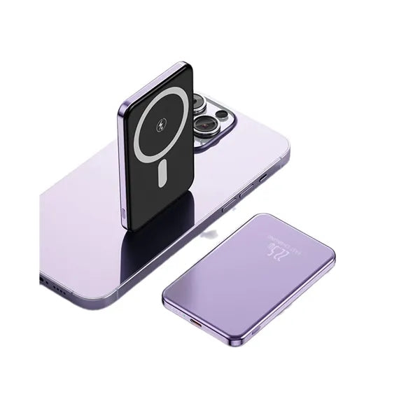 5000mah Aluminium Wireless Fast Charging Magnetic Power Bank
