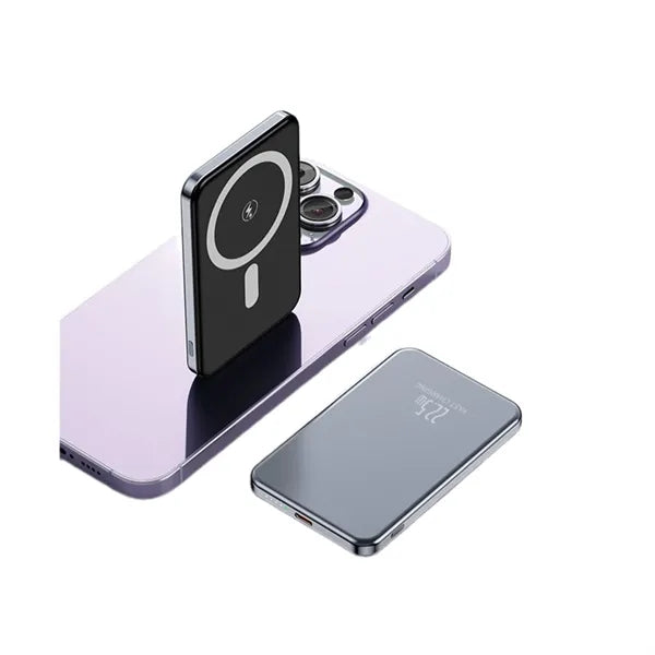 5000mah Aluminium Wireless Fast Charging Magnetic Power Bank