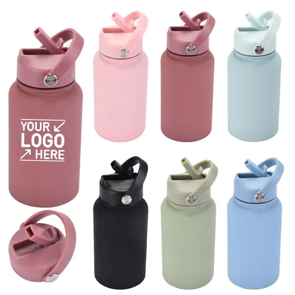 Insulated Water Bottle with Flip Straw 22oz