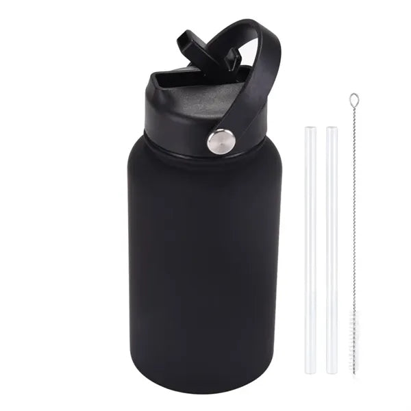 Insulated Water Bottle with Flip Straw 22oz