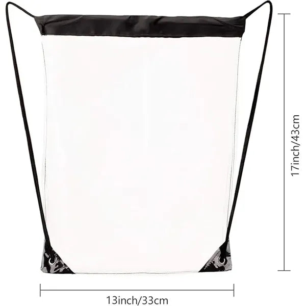 Clear Drawstring Cinch Pack Backpack