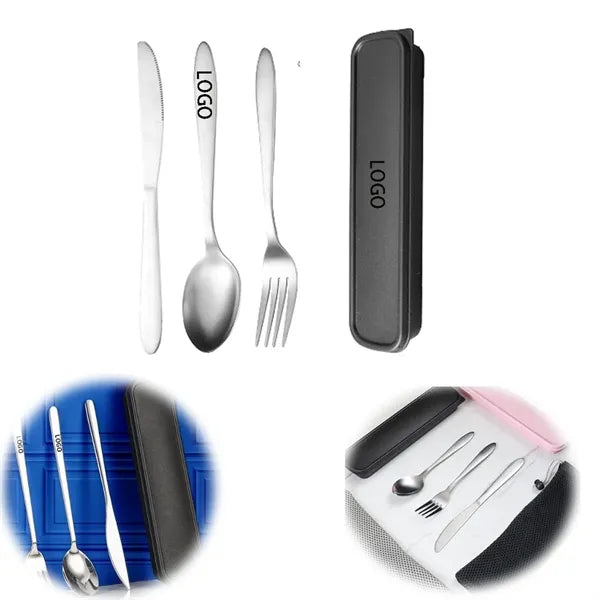 Portable Utensils Set Stainless Steel Knife Fork and Spoon