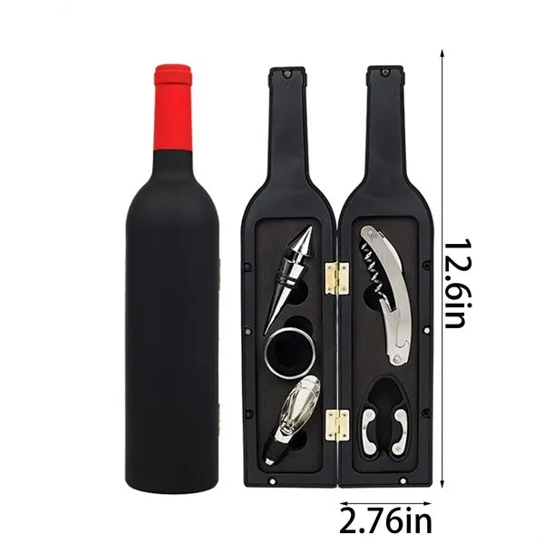 5-piece Wine Bottle Corkscrew Set Unique Bar Accessories
