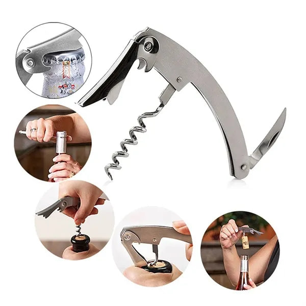 5-piece Wine Bottle Corkscrew Set Unique Bar Accessories