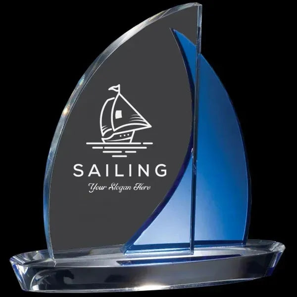 Blue Crystal Sailboat Award