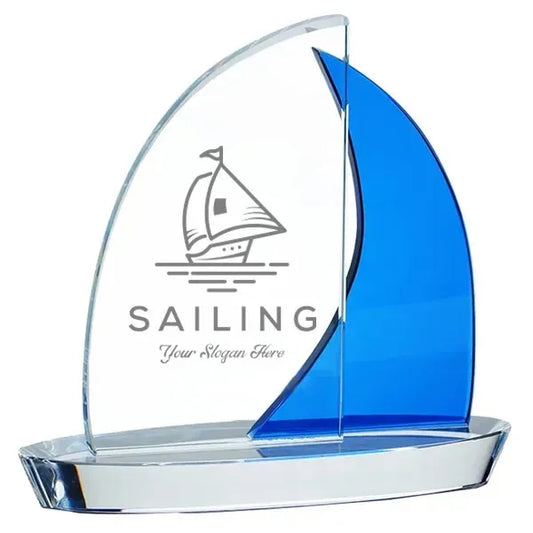 Blue Crystal Sailboat Award