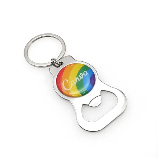 Nickel Keytag w/ Bottle Opener
