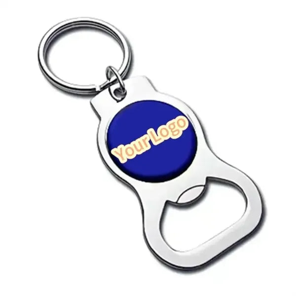 Nickel Keytag w/ Bottle Opener