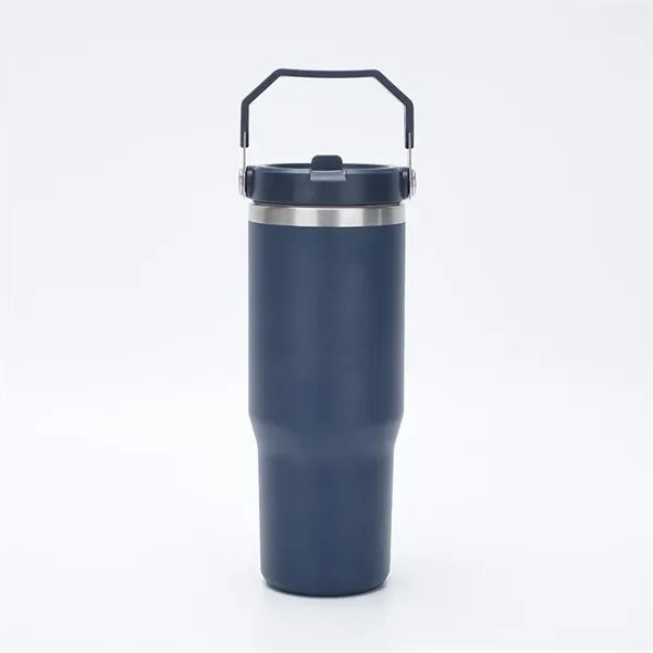 30oz Stainless Steel Vacuum Insulated Tumbler w/ Lid Straw