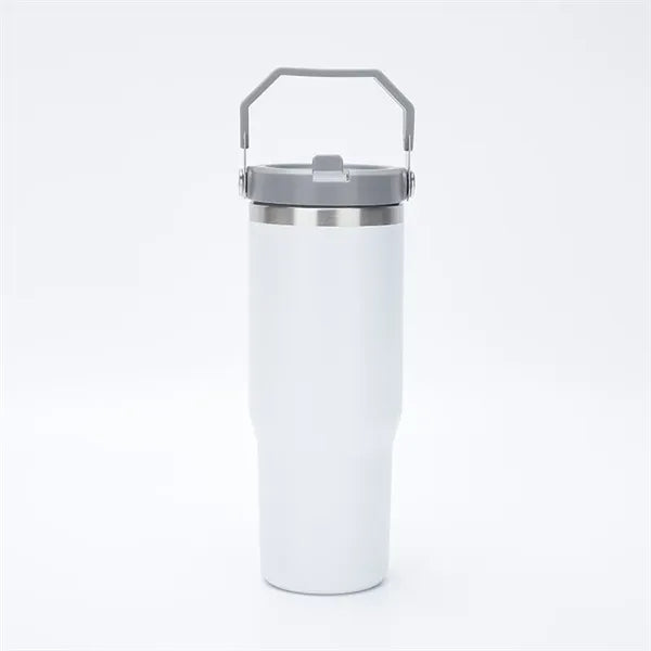 30oz Stainless Steel Vacuum Insulated Tumbler w/ Lid Straw