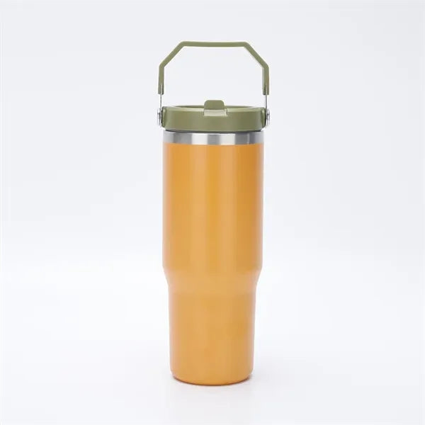 30oz Stainless Steel Vacuum Insulated Tumbler w/ Lid Straw
