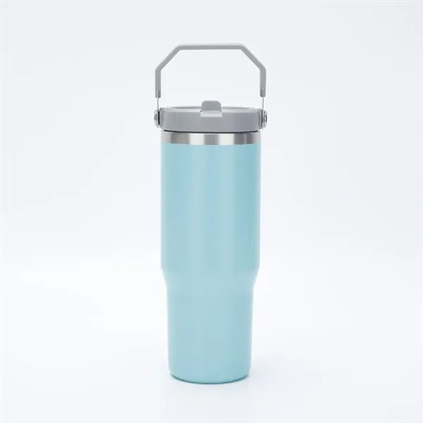 30oz Stainless Steel Vacuum Insulated Tumbler w/ Lid Straw