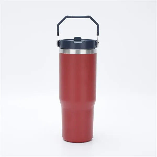30oz Stainless Steel Vacuum Insulated Tumbler w/ Lid Straw