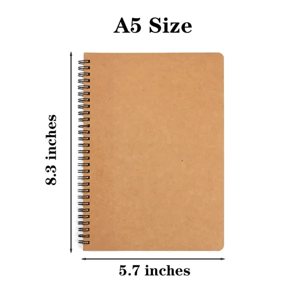 A5 Size Spiral Lined Journal Business Notebook