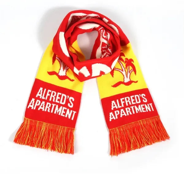 Jacquard Knit Printed Scarf