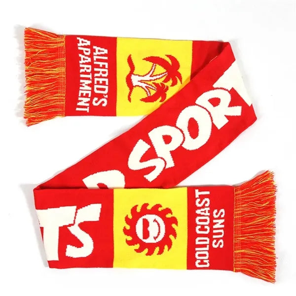 Jacquard Knit Printed Scarf