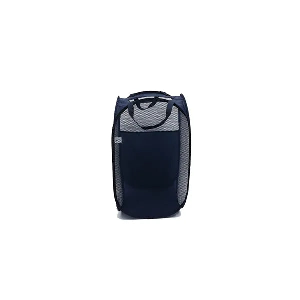 Compact Mesh Laundry Hamper with Portable Pop-Up Design