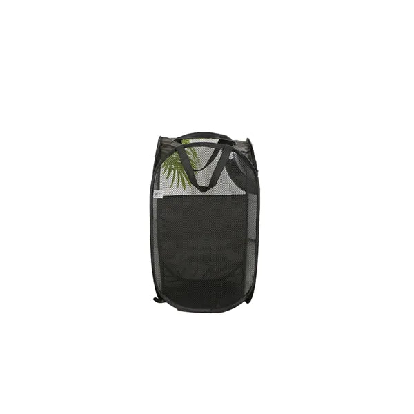 Compact Mesh Laundry Hamper with Portable Pop-Up Design