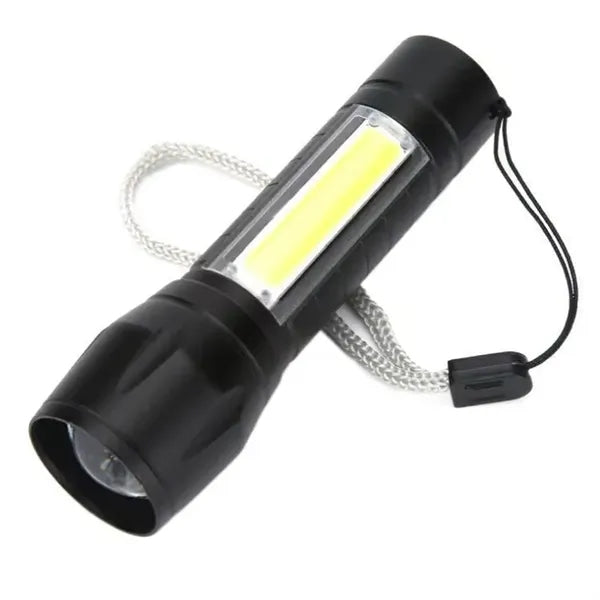 3 Modes Adjustable LED-Mini USB Rechargeable Flashlight