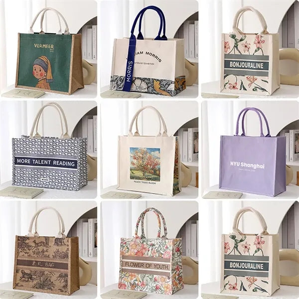 Fashionable Eco-Friendly Linen Tote Bag