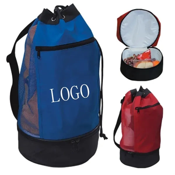 Beach Bag with Insulated Lower Compartment