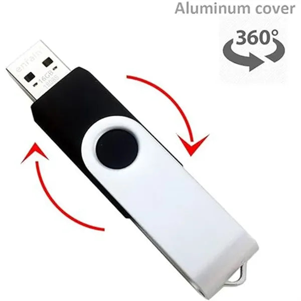 32GB Customized Metal Rotating USB 2.0 Flash Drive