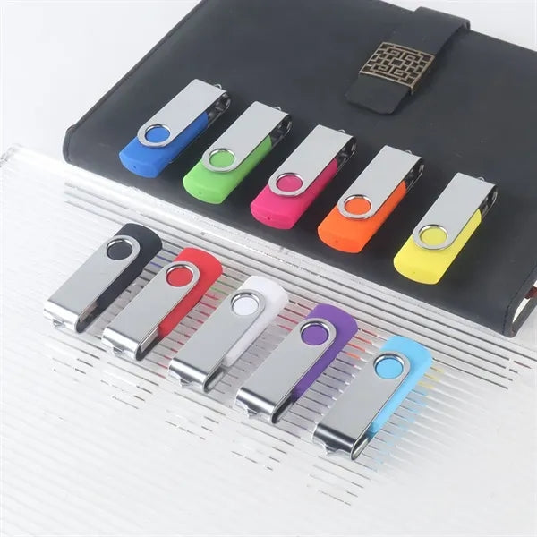 32GB Customized Metal Rotating USB 2.0 Flash Drive