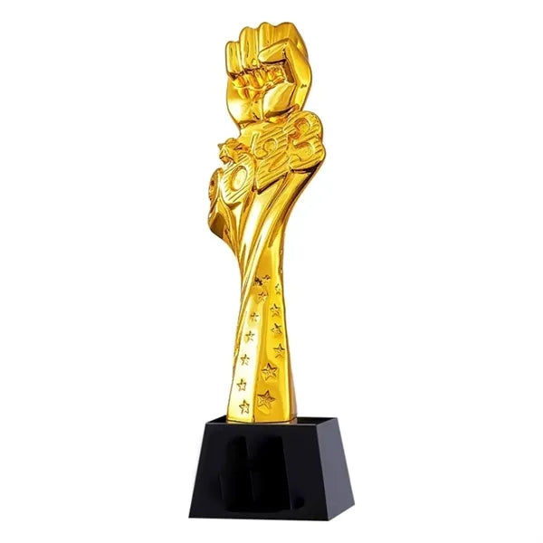 Trophy Crystal Gold Plated Resin Creative Championship Award
